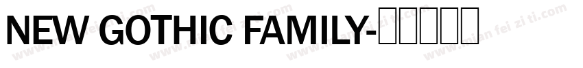 NEW GOTHIC FAMILY字体转换